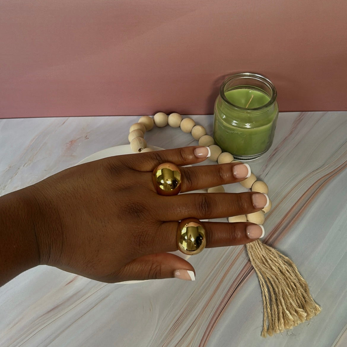 Dezeen Dome Ring-Gold