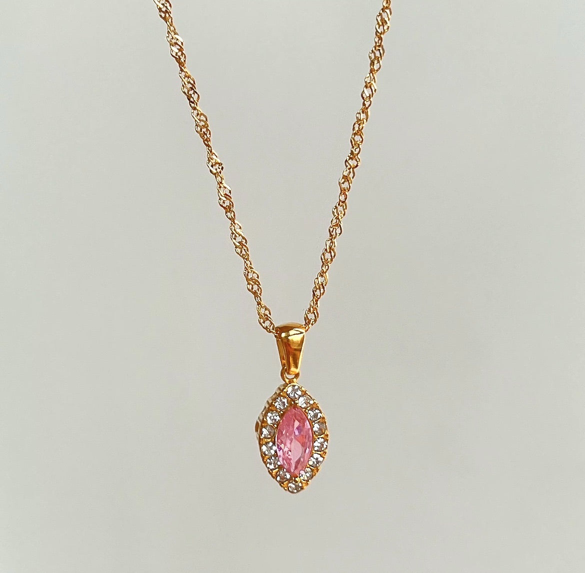 Aurora Teardrop Necklace