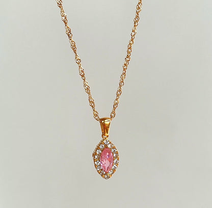 Aurora Teardrop Necklace